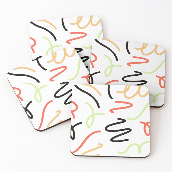 Item preview, Colorful lines white background designed and sold by jsebouvi.