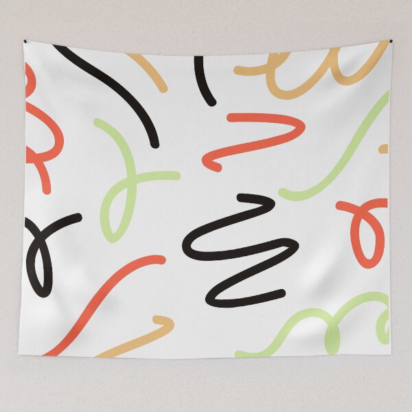 Item preview, Colorful lines white background designed and sold by jsebouvi.