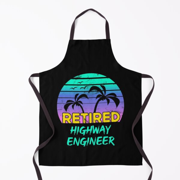 Item preview, Retired Highway Engineer Retirement Gift Retro designed and sold by MaryMaster.