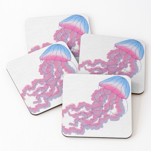 Item preview, Trans Pride Jellyfish designed and sold by emikat-art.