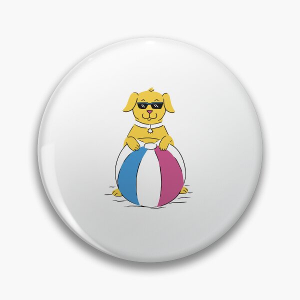 Item preview, dog-animal-with-beach-ball designed and sold by JAMALSTORE92.