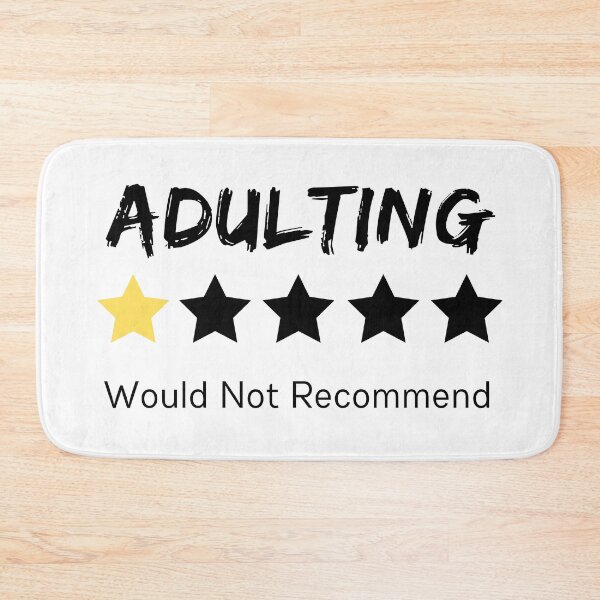 Item preview, Adulting One Star Would Not Recommend  designed and sold by Saffarii.