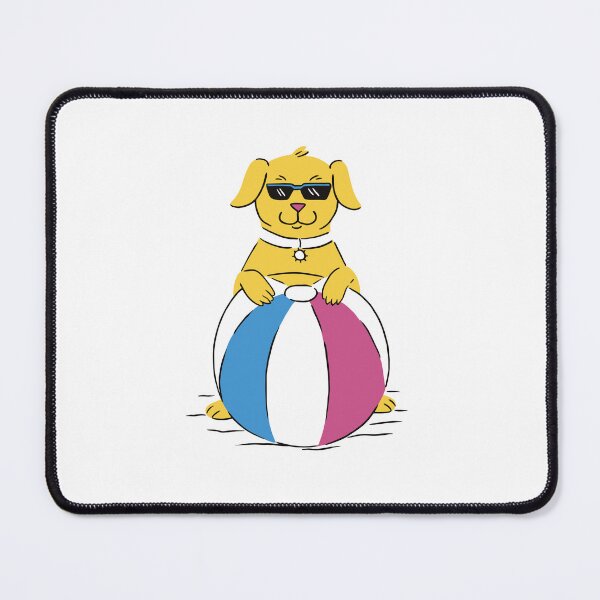 Item preview, dog-animal-with-beach-ball designed and sold by JAMALSTORE92.