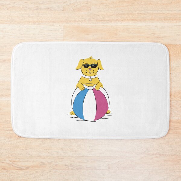 Item preview, dog-animal-with-beach-ball designed and sold by JAMALSTORE92.