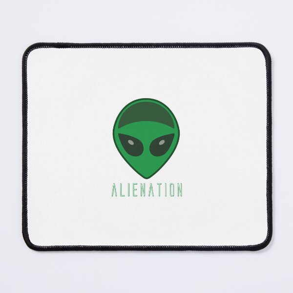 Item preview, Green alien head with a text designed and sold by StelaRoxana.