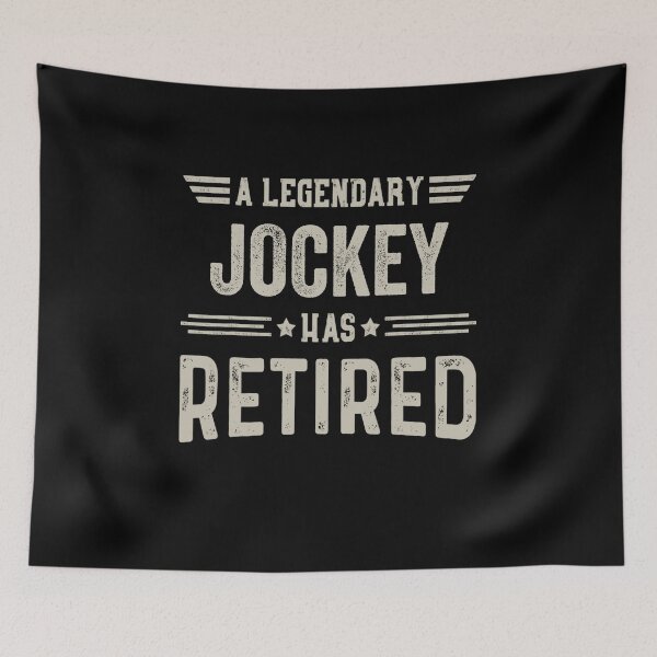 Item preview, The Legendary jockey Has Retired T Shirt, jockey Retirement Party Gift, Legend, Retiring Birthday Christmas Gift designed and sold by xlnv.