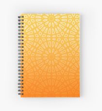 Yellow Geometric Pattern Spiral Notebook
