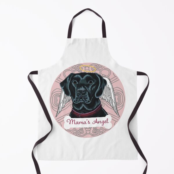 Item preview, BLACK LABRADOR RETRIEVER mamma's ANGEL pale pink 2022 designed and sold by ArtsyanaFlorida.