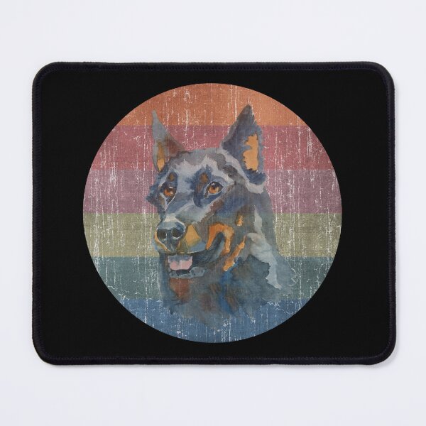 Item preview, Beauceron Dog Face Watercolor Distress Sunset designed and sold by PrintedKat.