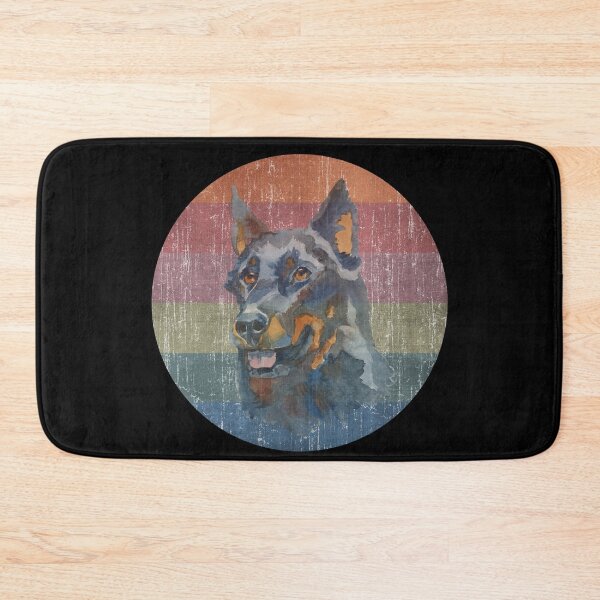 Item preview, Beauceron Dog Face Watercolor Distress Sunset designed and sold by PrintedKat.