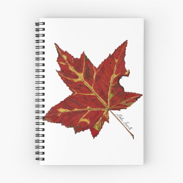 Item preview, Maple leaf illustration, autumn colours designed and sold by Malu-Iriarte.
