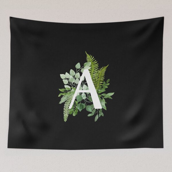 Item preview,  Letter A Botanical Design designed and sold by DoodlesnPoodles.