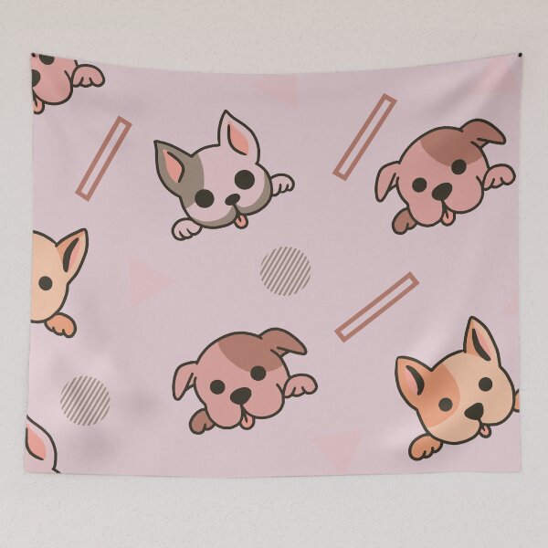 Item preview, Cute Puppy Faces Pattern designed and sold by HappyLifeCreate.