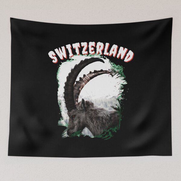 Item preview, Switzerland Alpine ibex Schweiz the Alps designed and sold by Swissstore.