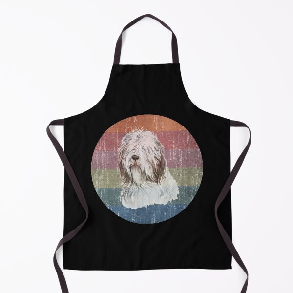 Item preview, Bearded Collie Dog Face Watercolor Distress Sunset designed and sold by PrintedKat.