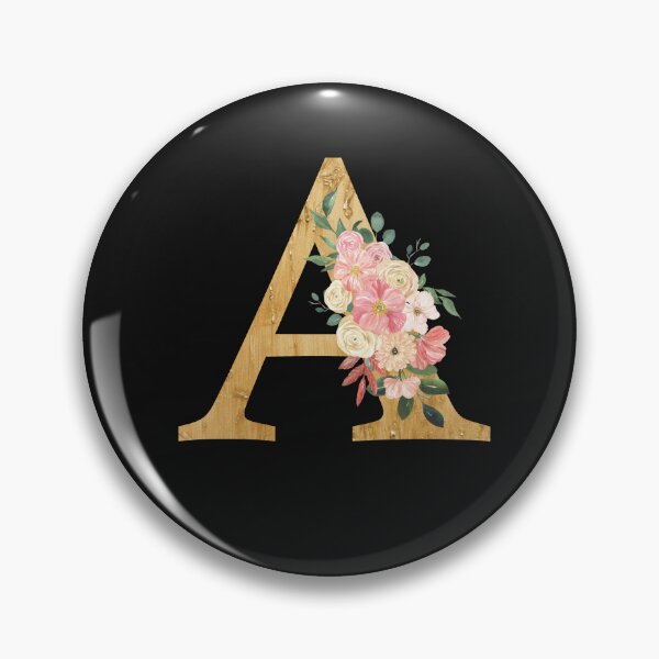 Item preview,   Letter A Floral Design designed and sold by DoodlesnPoodles.