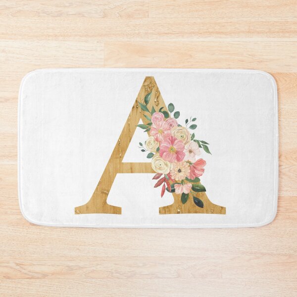 Item preview,   Letter A Floral Design designed and sold by DoodlesnPoodles.