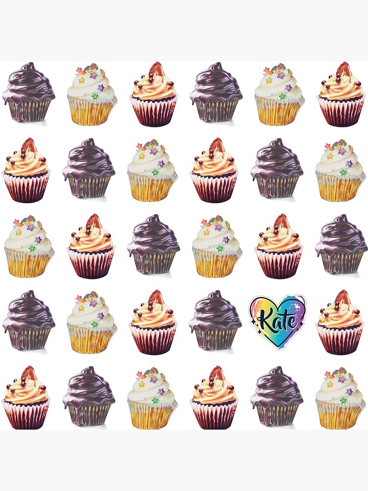 Thumbnail 2 of 2, Tote Bag, Cupcake and Repeat designed and sold by KateWOart.