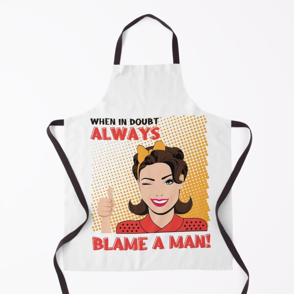 Item preview, Always Blame a Man. Comic Book Style perfect for women who loves Short Funny Feminist Quotes. Give as a birthday gift for your friend, girlfriend, wife or sister who love funny quotes for women. designed and sold by Saffire6.