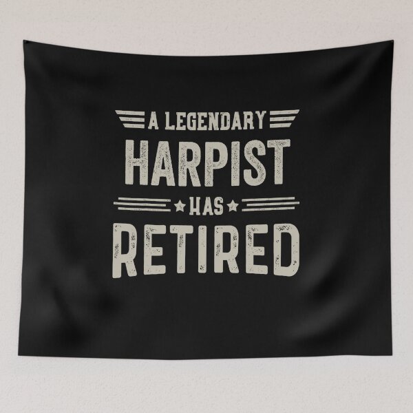 Item preview, The Legendary harpist Has Retired T Shirt, harpist Retirement Party Gift, Legend, Retiring Birthday Christmas Gift designed and sold by xlnv.