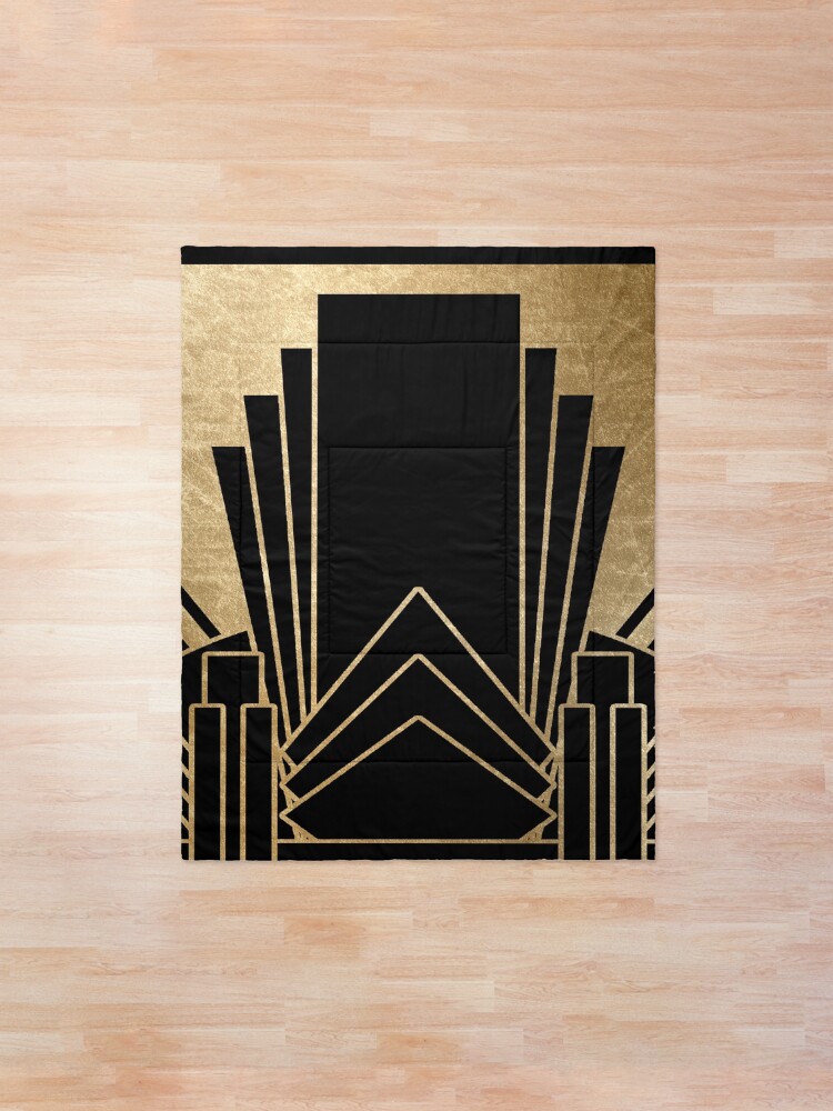 Alternate view of Art deco design Comforter