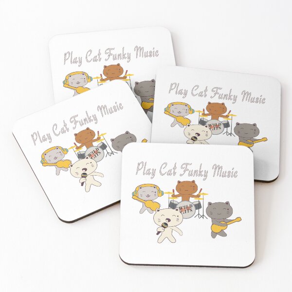 Item preview, Play Cat Funky Music International Cat Day Gift for Cat Lovers designed and sold by QuanJewelry.