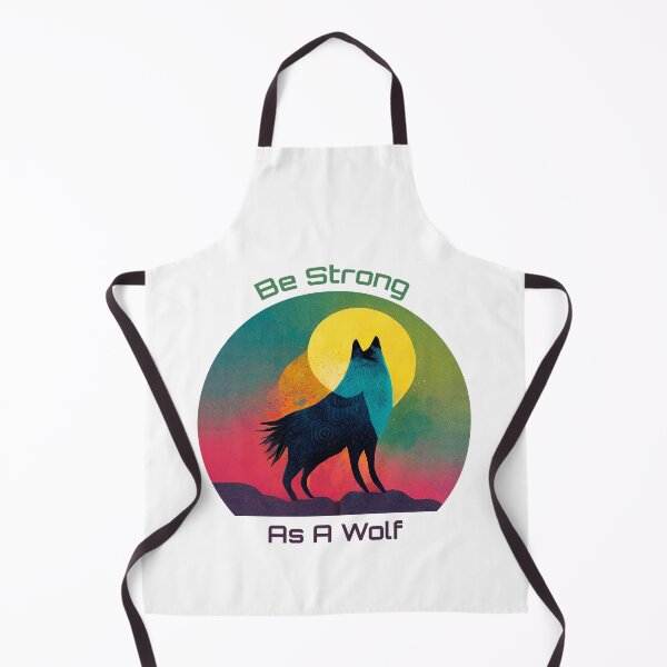 Item preview, Be Strong As A Wolf Colorful Moon Illustrated designed and sold by MattsMultiverse.