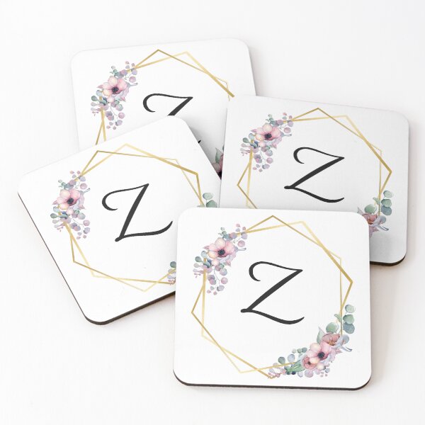 Item preview, Monogram Letter Z | Lilac Flowers with Golden Edges designed and sold by JustSeasons.