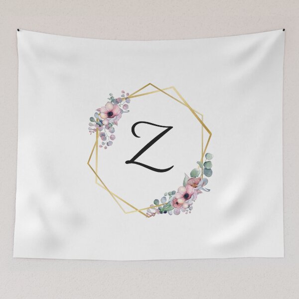Item preview, Monogram Letter Z | Lilac Flowers with Golden Edges designed and sold by JustSeasons.