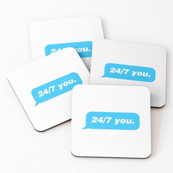 Item preview, 24/7 YOU BLUE STICKER designed and sold by SUDAHLAHDONN.