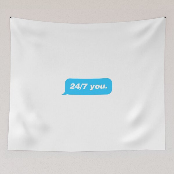 Item preview, 24/7 YOU BLUE STICKER designed and sold by SUDAHLAHDONN.