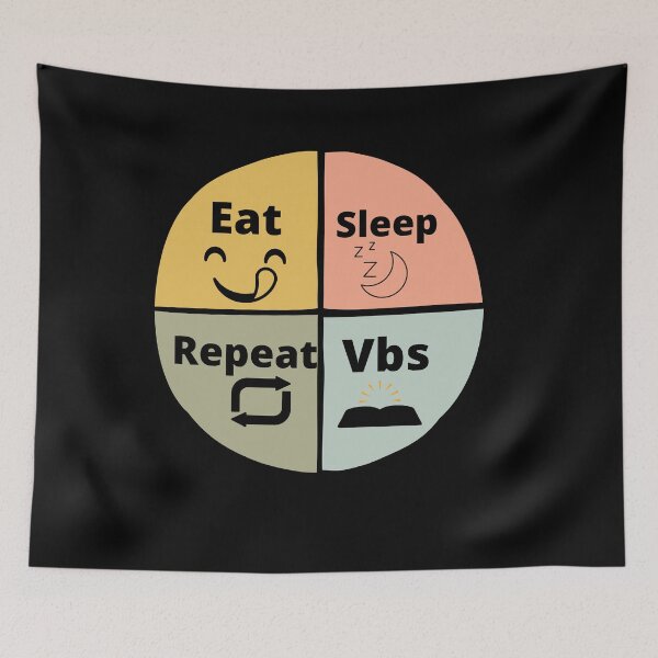 Item preview, Eat Sleep Vbs Repeat designed and sold by Artistusha.