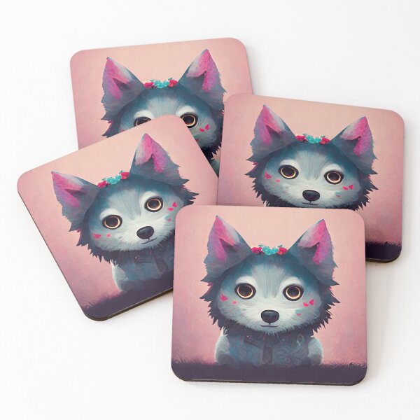 Item preview, Be Strong As A Wolf Cute Colorful Kawaii No Text designed and sold by MattsMultiverse.