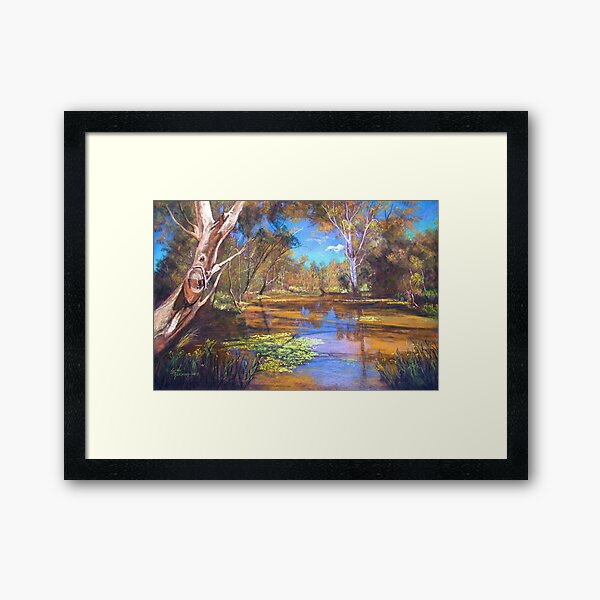 'Tahbilk Wetlands' Framed Art Print