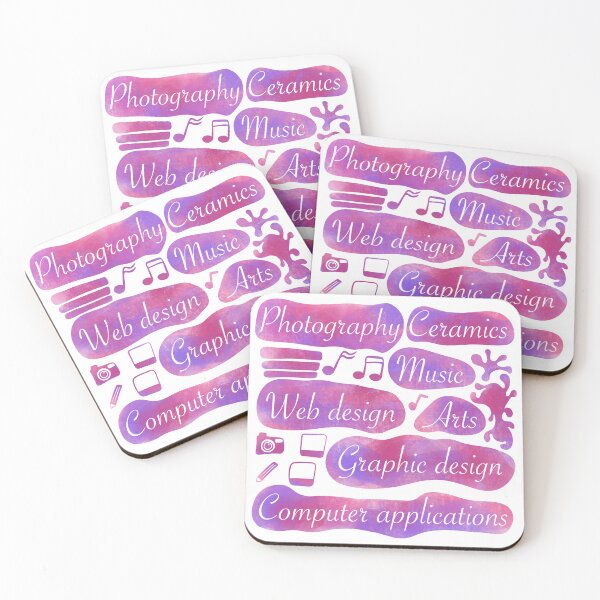 Item preview, set of science, pink, music, art, web design designed and sold by DianaMelnyk.