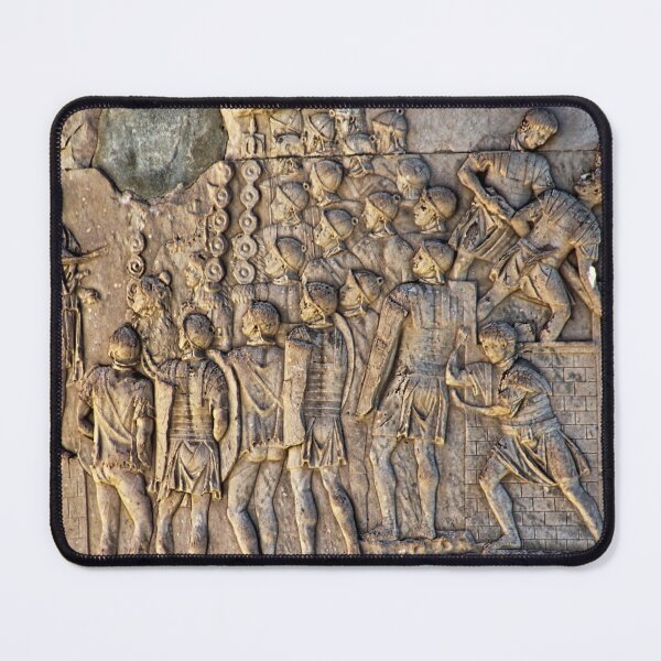 Vista previa del artículo con la obra «Detalle de la columna de Trajano Trajano habla con los legionarios, Roma, Italia», diseñado y vendido por worldways.