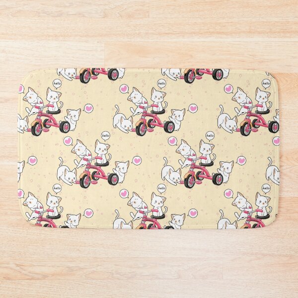 Item preview, Funny Cat Bike Ride Cyclist Playtime Pattern designed and sold by TheWildFlix.