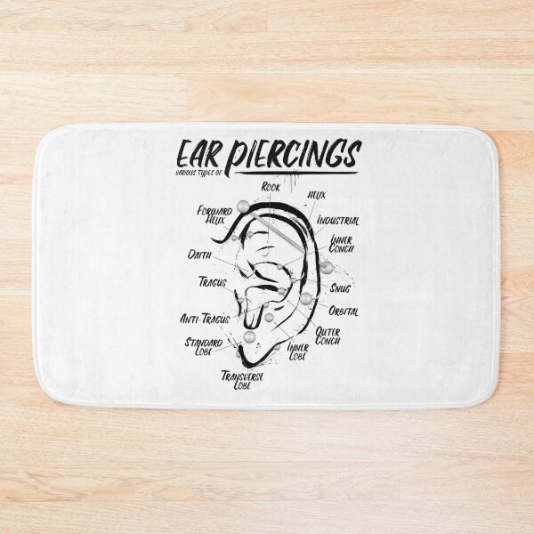 Item preview, Ink Ear Piercing Chart designed and sold by Jarrod Vandenberg.