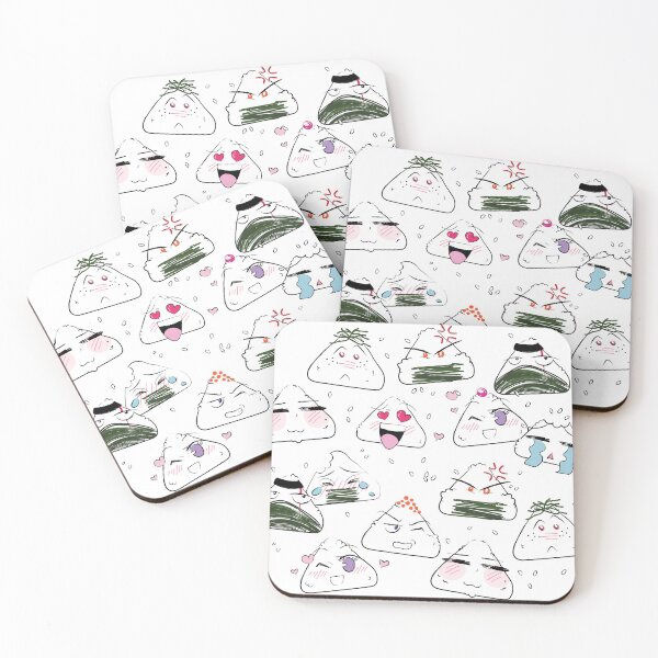 Item preview, Onigiri Expressions Collection - On White designed and sold by otakurastyle.