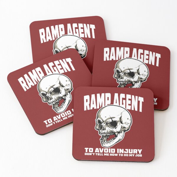 Item preview, Funny Ramp Agent Sarcastic Quote with Skull - Turn Around Coordinator designed and sold by Ikaroots.