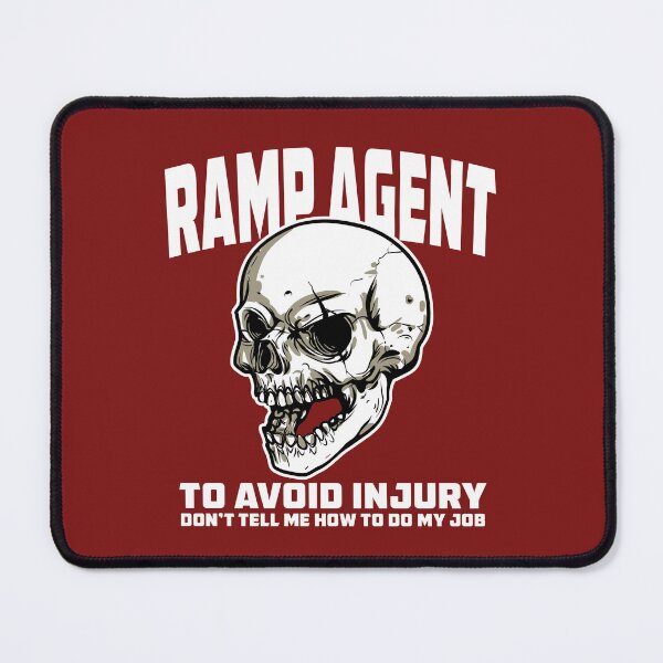 Item preview, Funny Ramp Agent Sarcastic Quote with Skull - Turn Around Coordinator designed and sold by Ikaroots.
