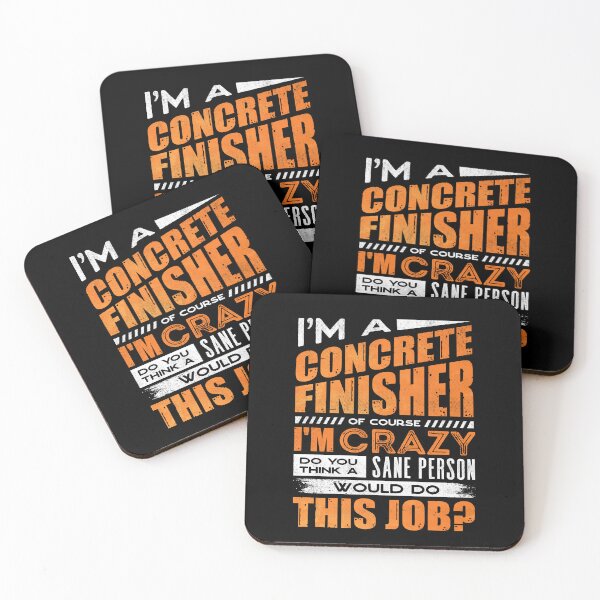 Item preview, Concrete Finisher Construction Worker Of Course Im Crazy Pun designed and sold by ShopTheStyle.