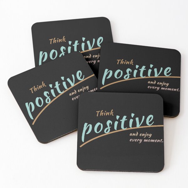 Item preview, Think Positive And Enjoy Every Moment Cute Design designed and sold by NS-New-Standard.