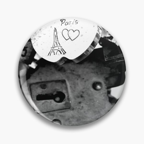 Item preview, Love locks Paris, black and white designed and sold by nikstol.
