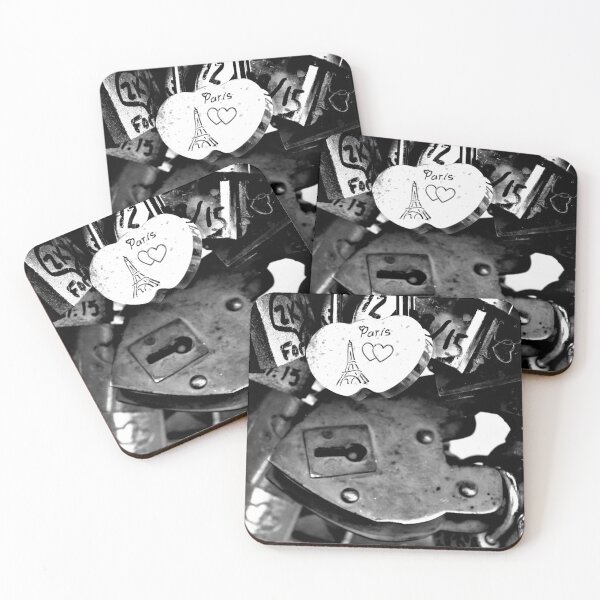 Item preview, Love locks Paris, black and white designed and sold by nikstol.