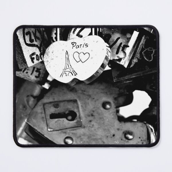 Item preview, Love locks Paris, black and white designed and sold by nikstol.