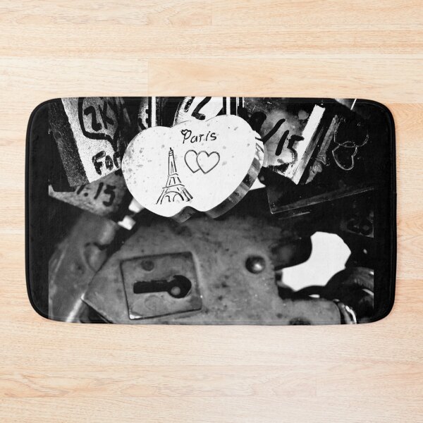 Item preview, Love locks Paris, black and white designed and sold by nikstol.