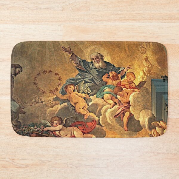 Aperçu de l'œuvre Dieu anges ciel peinture antique chrétienne, cathédrale de Terni, Italie créée et vendue par worldways.