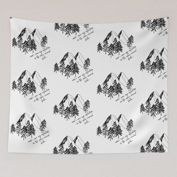 Item preview, and I saw my reflection in the snow covered hills  designed and sold by pnkrose.