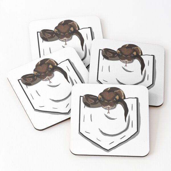 Item preview, Ball Python in Pocket   designed and sold by HeckinGoodVinyl.